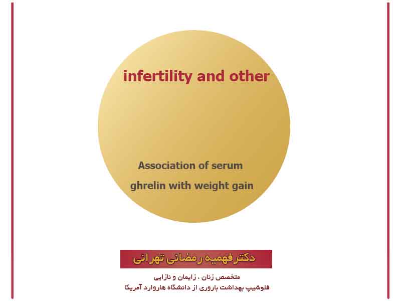 Association of serum ghrelin with weight gain